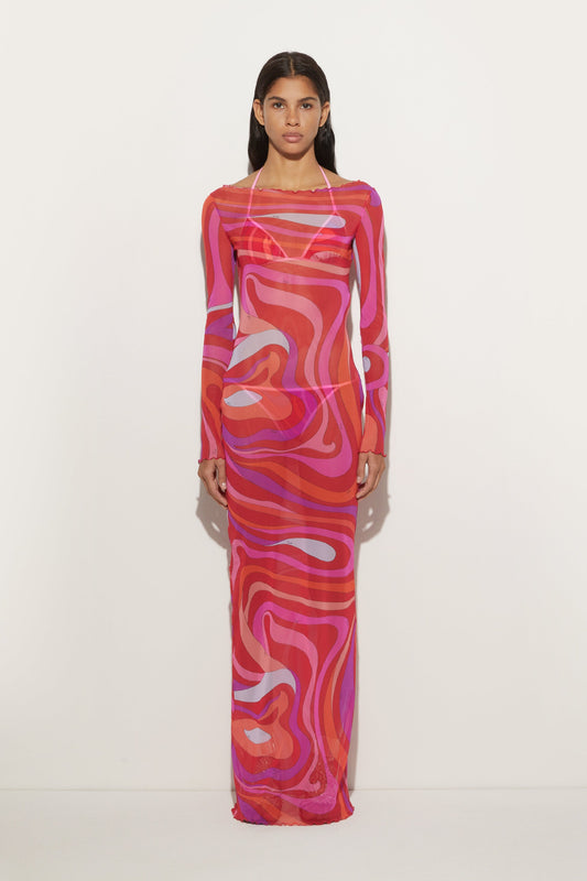 Marm Chiffon Maxi Dress