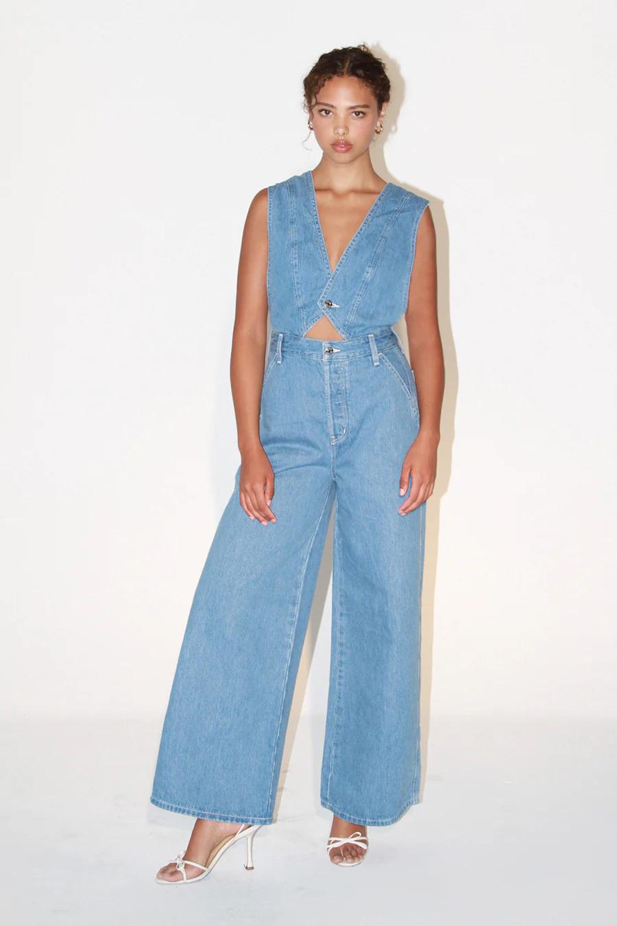 Elina Jumpsuit - Ethereal Blue